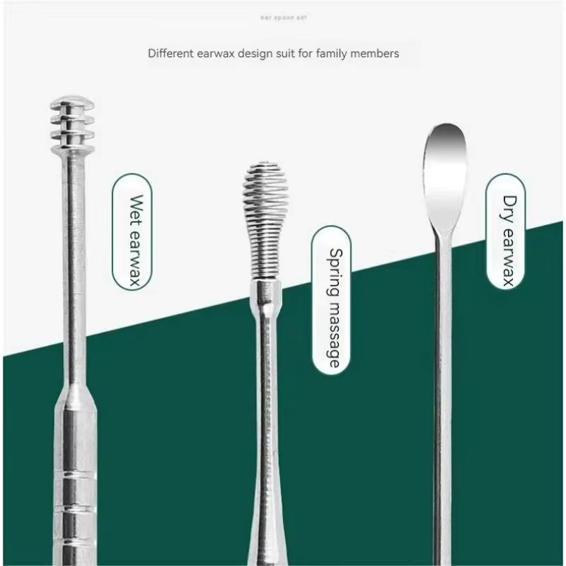 JPXB Ohrpflücker-Set aus Edelstahl, Silber - Bild 3
