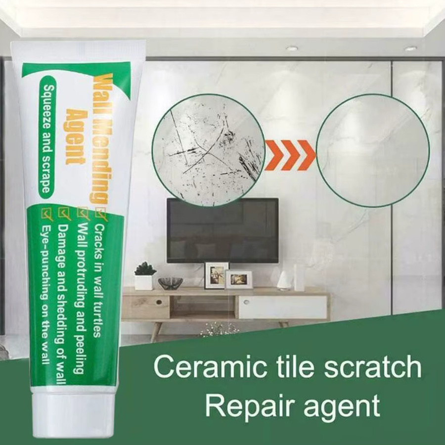 Wasserdichte Wand-Reparaturcreme in Weiß zur Ausbesserung von Rissen, Löchern und Schimmel an Wänden - Bild 2