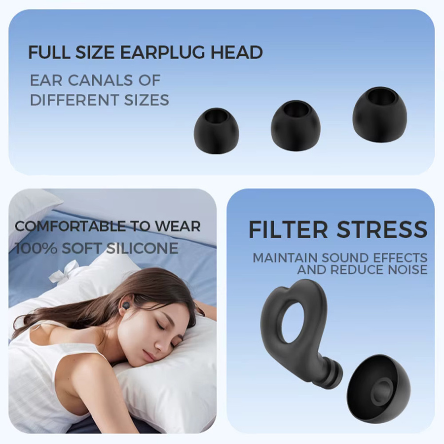 Silikon-Ohrstöpsel, 30 dB, Unisex - Bild 2