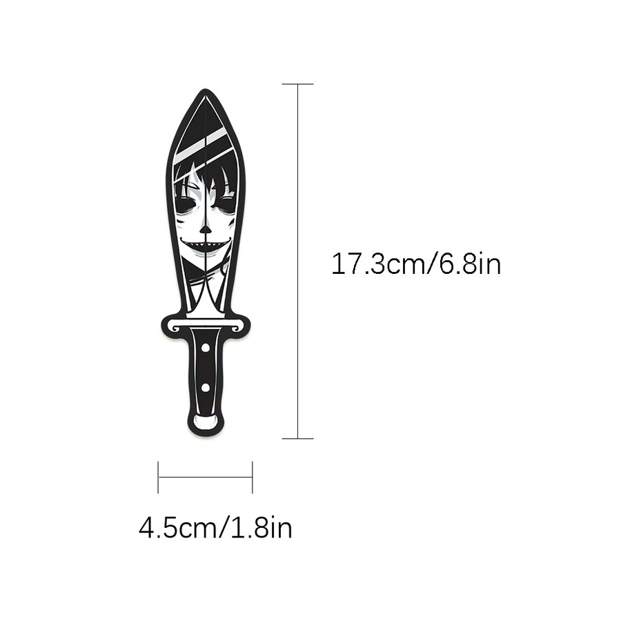 30 Stück Dolch Lesezeichen im Horror-Messer-Design aus Papier für Schule und Büro als kreatives Geschenk - Bild 2