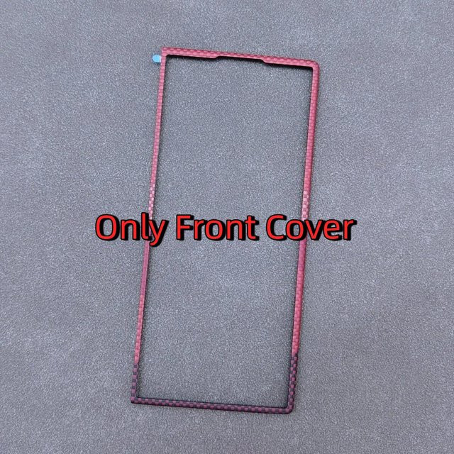 Samsung Galaxy Z Fold 8 Ultra Frontabdeckung aus Aramid Kohlefaser in Rot - Bild 1