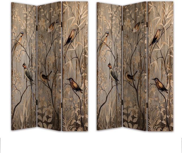 HTI-Line Paravent Birds modern, mehrfarbig, freistehend - Bild 1