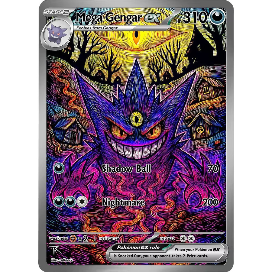 Bandai Pokémon Mega Gengar ex, Einzelkarte, Bunt / Mehrfarbig - Bild 3