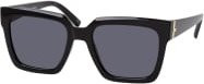 Le Specs TRAMPLER Sonnenbrille, quadratisch, Vollrand, Kunststoff, Damen, schwarz grau - Bild 1