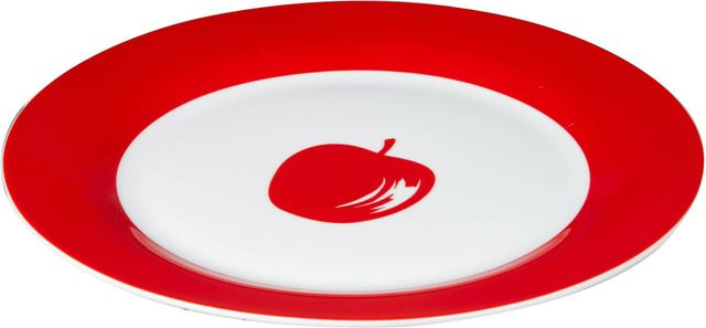 Benetton Essteller Fruits aus Porzellan in Weiß mit Fruchtmotiv, Durchmesser: 27 cm - Bild 1