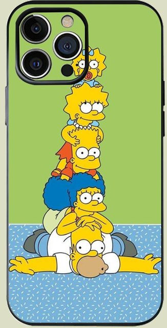 Simpsons Silikon Handyhülle für Apple iPhone 17 16 15 14 13 12 Pro Max in Multicolour - Bild 1