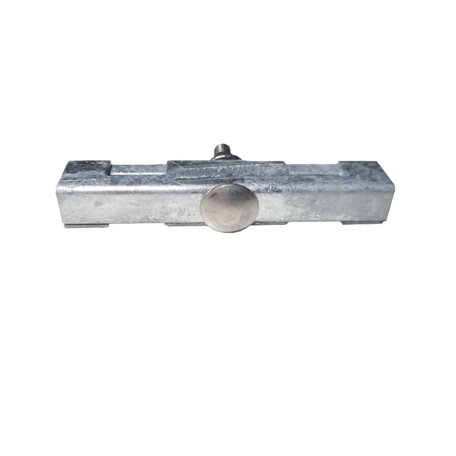 Doppelstabzaun Zaunbauverbinder aus Zink in Silber, 90 mm - Bild 2