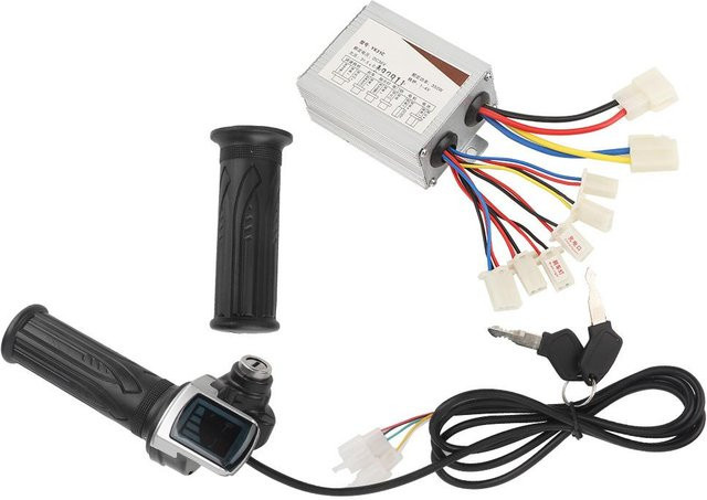Elektrischer Mengen-Gasgriff mit Schloss für Elektrofahrräder 36V 350W in Weiß - Bild 1
