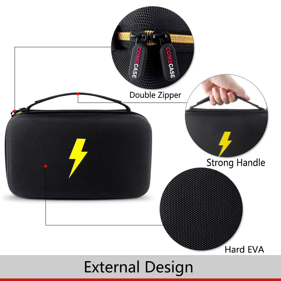 Lousxy Harte EVA-Aufbewahrungstasche in Schwarz für Digitalmultimeter Fluke UNI-T UT89X UT89XD UT61B UT61E UT61D - Bild 1