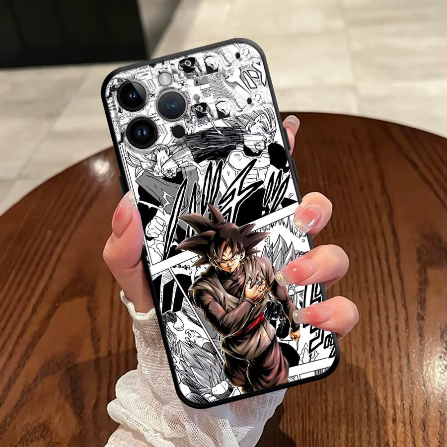 Schwarze weiche Handyhülle Dragon Ball Saiyajin Goku für iPhone Modelle - Bild 4