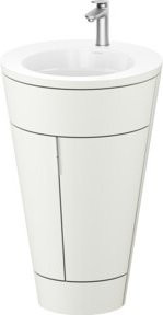 Duravit Waschtischunterschrank Starck 1 Set c-bonded in Weiß mit integrierter Beleuchtung, B/T/H: 56 x 86,4 x 60,5 cm - Bild 1