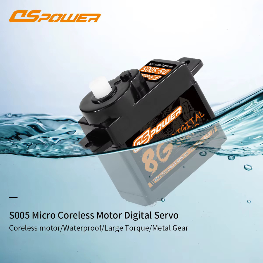 DSPOWER Micro Digital Kunststoff Getriebe Servo, Schwarz - Bild 4