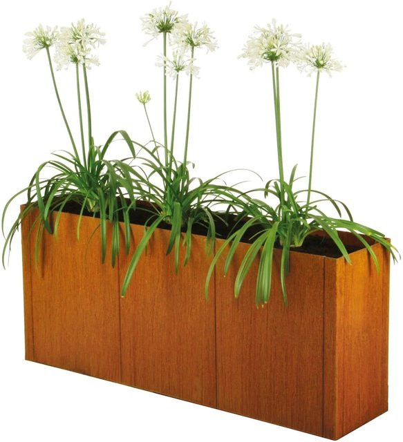 bellissa Hochbeet Bausatz PANNELLO 80 aus Corten-Stahl, Braun, B/T/H: 116 x 44 x 80 cm, Modular aufgebaut - Bild 1