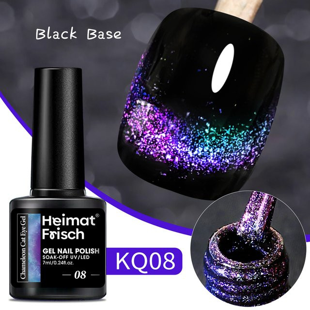 Heimat Frisch Single Cat Eye Nagellack, hellgrün, schimmernd - Bild 1