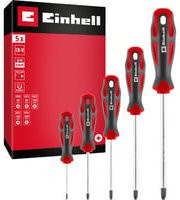 Einhell Universal Schraubendreher-Set PZ, 5-teilig, Schwarz-Rot - Bild 1
