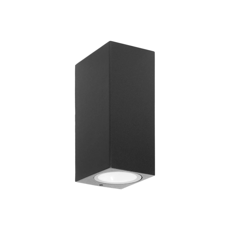 PRIOS Wandleuchte Tetje Außenleuchte aus Aluminium in Schwarz, 2-flammig für GU10, IP65, Modernes Design - Bild 2