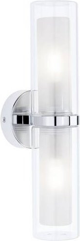 Paulmann Luena LED-Feuchtraumleuchte für Badezimmer in Chrom und Glas mit E14 Fassung - Bild 1