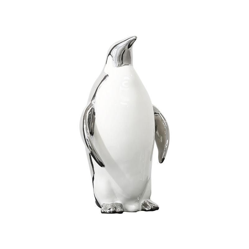 Silver Family Keramik-Pinguin Dekofigur in Silber - Bild 3