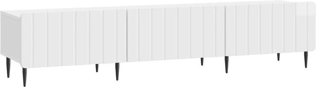 vidaXL TV-Schrank in Hochglanz Weiß aus MDF, B/T/H: 147 x 34,5 x 32 cm - Bild 1