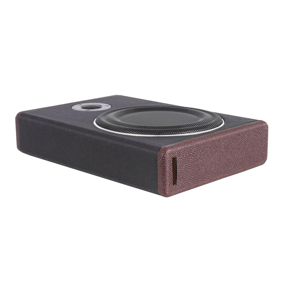 Bymaocar 8 Zoll Ultra-Slim Auto-Subwoofer Aktiver Unter-Sitz-Subwoofer in Schwarz mit 600W Leistung und DC 12V Anschluss - Bild 3
