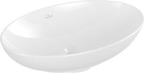 Villeroy & Boch Aufsatzwaschtisch Loop & Friends in Weiß, Oval, mit Überlauf, B: 56 cm, T: 38 cm - Bild 1