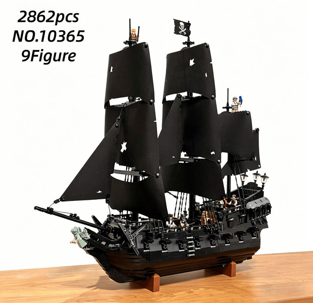 Disney Piratenschiff, Baustein-Set, Schwarz, 2862 Teile - Bild 1