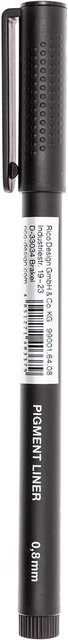 Rico Design Paper Poetry Pigment Liner in Schwarz mit 0,8 mm Strichstärke - Bild 1
