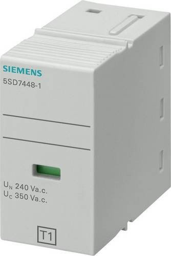 Siemens Steckersatz Typ 1 L-N 5SD74481 in Weiß, 1-polig, UC 350V, Anforderungsklasse B für Kombi-Ableiter - Bild 1