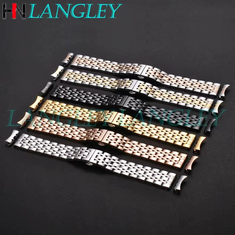 langley Uhrenarmband Edelstahl, Schwarz, Herren - Bild 2