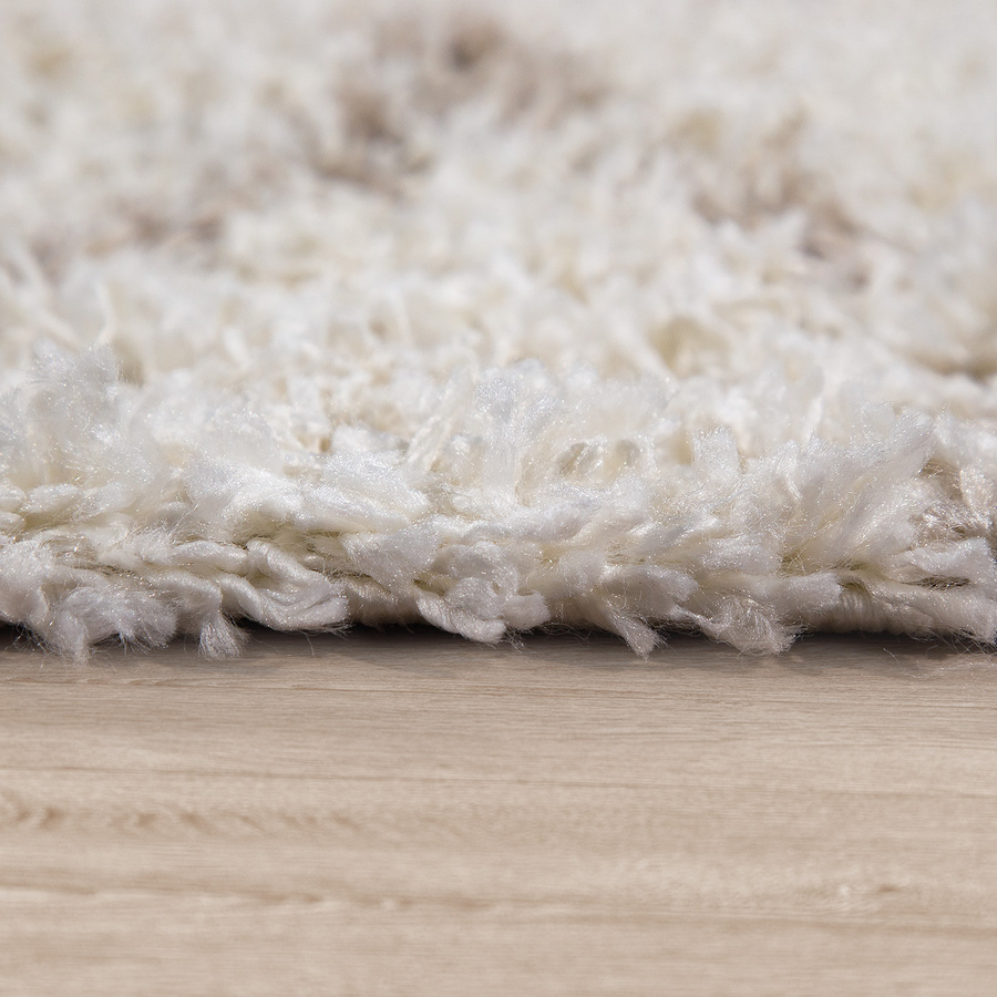 Shaggy-Teppich Kalea Diamonds in Beige, rund, Durchmesser: 80 cm - Bild 2