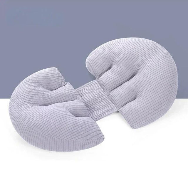 U-förmiges Schwangerschaftskissen von Household supplies MH als Bauch- und Seitenschlafstütze aus Polyester-Baumwolle - Bild 1