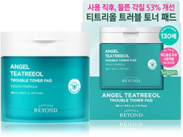 BEYOND Angel Teebaumöl Toner Pads, 185 ml, mit Salicylsäure - Bild 1