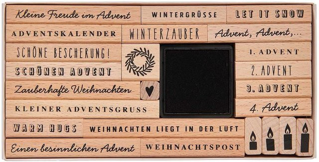 Rico Design Paper Poetry Stempelset für den Advent in XL - Bild 1