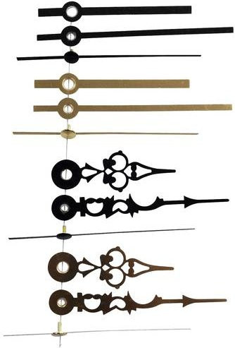 EUROTIME Zeigersatz, Messing, Schwarz, Unisex - Bild 1