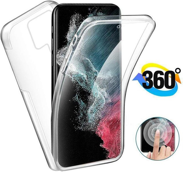360 Grad Vollkörperschutzhülle für Samsung Galaxy S26 S25 S24 S23 A56 A55 A36 A35 A26 A25 A16 A15 transparent - Bild 1