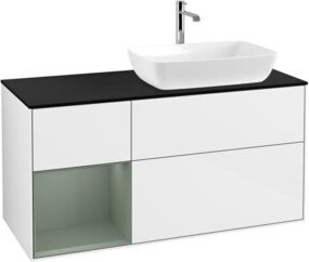 V&B Waschtischunterschrank Finion in Weiß lackiert, Breite: 120 cm, Tiefe: 50,1 cm, Höhe: 50,1 cm - Bild 1