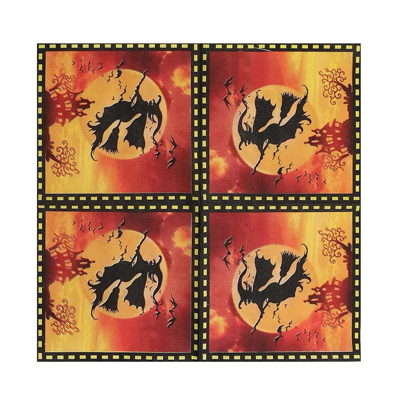 GUANYAO Halloween Hexe Decoupage Papier Set, 20 Stück bunte Servietten für DIY Dekoration, Breite: 33 cm - Bild 2