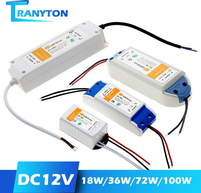 TRANYTON LED-Treiber Netzteil DC 12V für LED-Streifen mit 18W - Bild 1