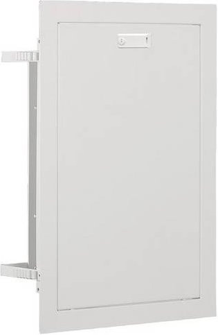 Hager ZAR074A Unterputz-Mauerkasten aus Metall für Hausanschlusskästen K3 und K4 in Weiß B: 61,5 cm, H: 42 cm - Bild 1