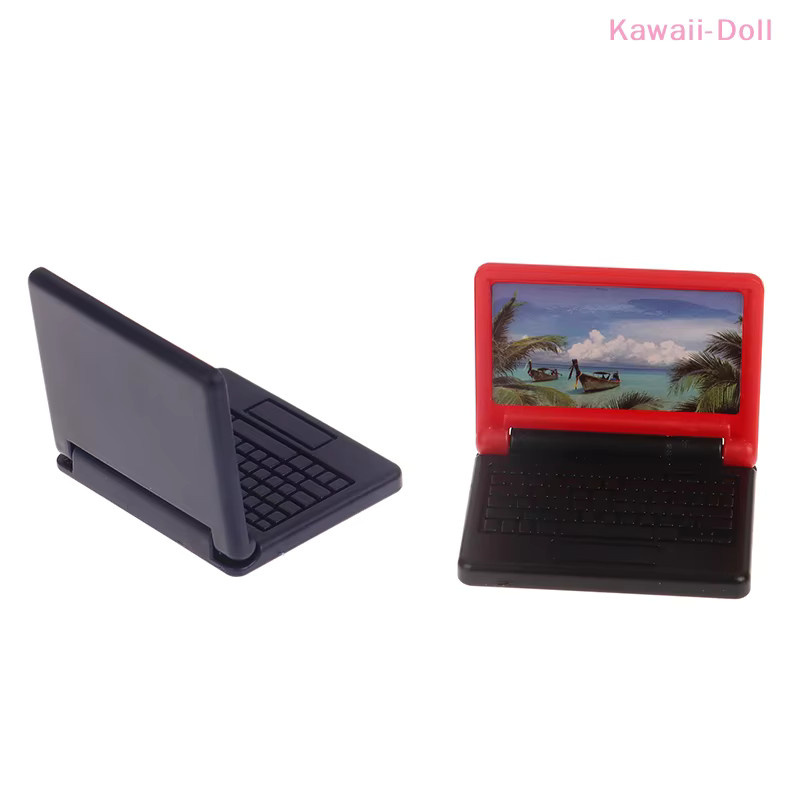 DIAPER&CORED Puppenhaus-Laptop-Modell, Bürocomputer, Zubehör, 1-teiliges Set - Bild 2