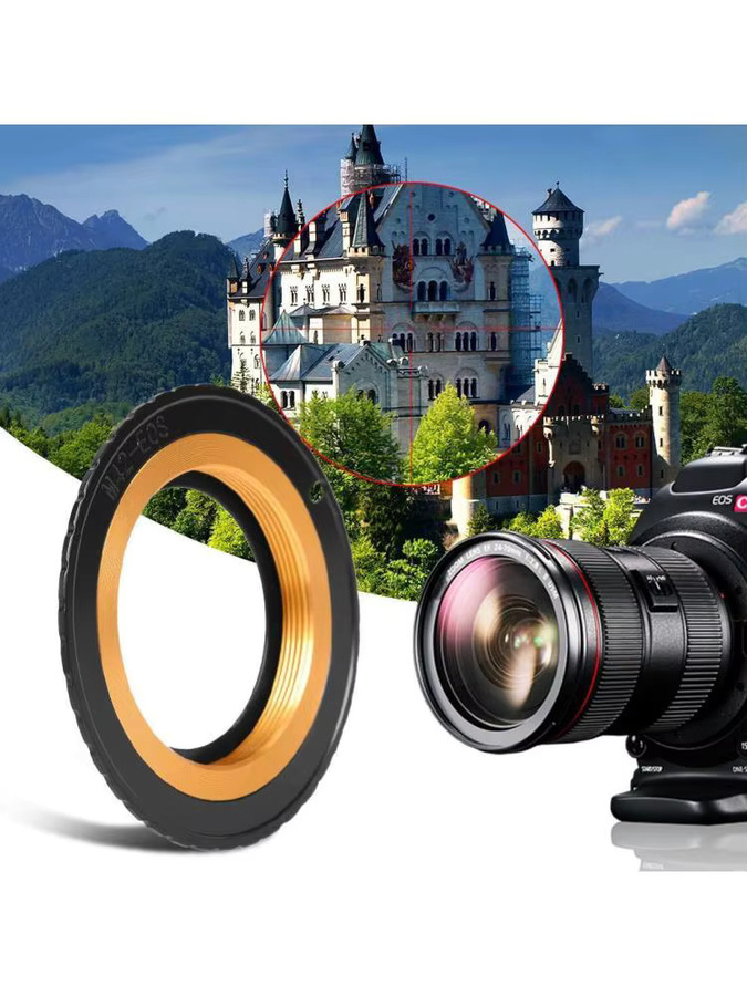ALLOYSEED AF-Adapter M42 auf Canon EF mit elektronischem Chip, verstellbar, Schwarz - Bild 6