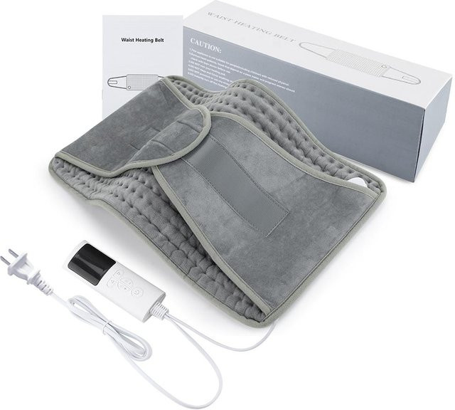 Binchi Health Technology Tragbarer Heizstützgürtel in Grau mit einstellbarer Temperatur als Warmer Rückengürtel und Lendenstützpolster - Bild 1