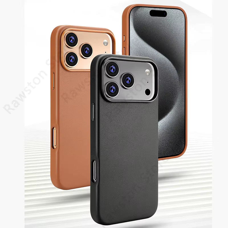 Apple Original MagSafe Lederetui für iPhone 17 Pro Max, 16, 15, 14, 13, 12 Plus in Grün - Bild 4
