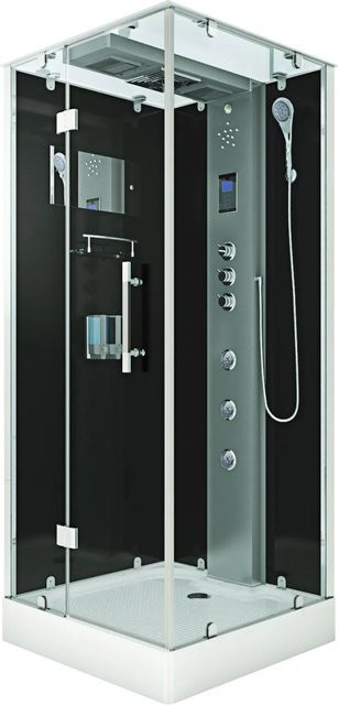 AquaVapore Dampfdusche Duschkabine mit LED-Beleuchtung und Handbrause, B/T: 90 x 90 cm - Bild 1