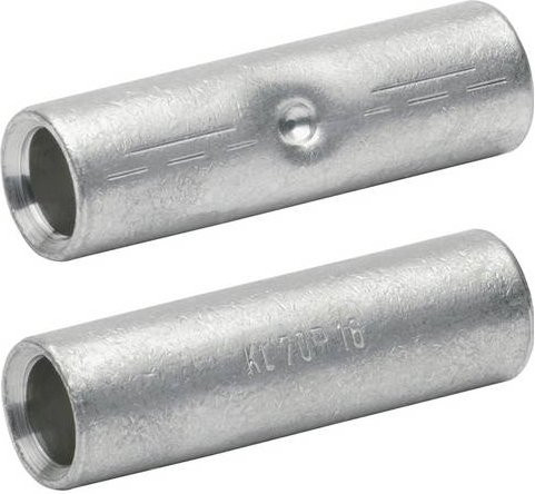 Klauke Stoßverbinder 126R Pressverbinder aus Kupfer in Silber - Bild 1