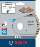Bosch Diamanttrennscheibe Best for Stone Durchmesser: 150 mm - Bild 2