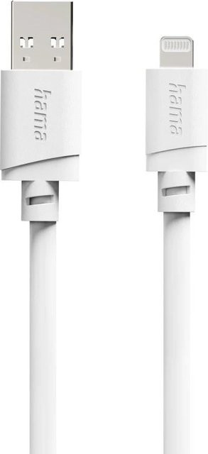 Hama USB-A auf Lightning Ladekabel für iPhone und iPad, MFi-zertifiziert, Weiß, 1 m - Bild 1