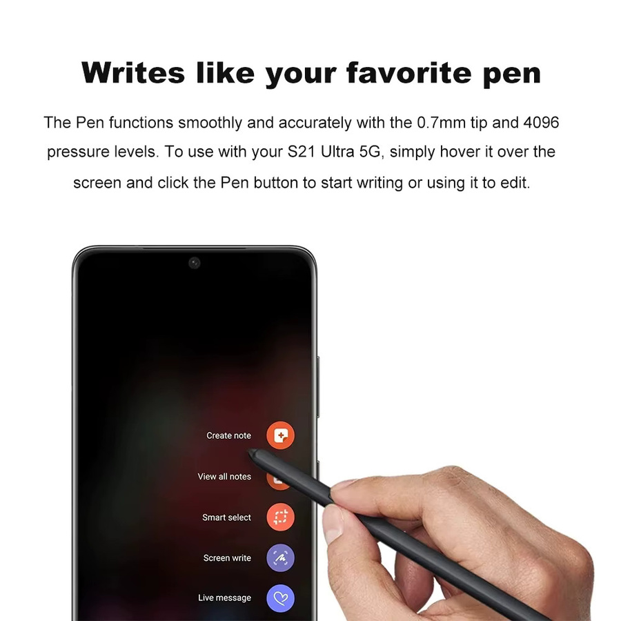 Samsung Galaxy S21 Ultra Silikonhülle mit S-Pen Bundle in Schwarz - Bild 2