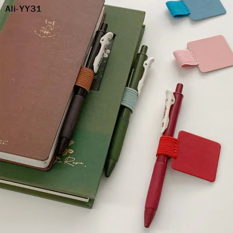 Selbstklebende elastische Stift-Schleifen als Halter für Notebooks und Planer, 5 oder 10 Stück, Farben: Weiß und Mehrfarbig - Bild 2