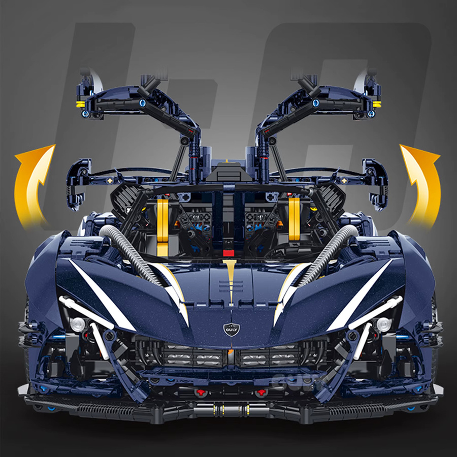 MOQIDODO Supercar-Modell Blockauto, Bausatz-Spielzeug, 1:8 - Bild 3